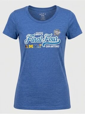 2018 NCAA Men’s Final Four San Antonio Blue 84 Tee Shirt Womens XL